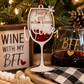 Just a Girl Who Loves Wine Shaker Ornament – Layered Christmas Ornament