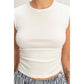 Ruched Waist Cap Sleeve Top