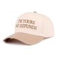 I'm Yours No Refunds Two Tone Canvas Cotton Cap