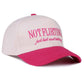0731 Not Flirting Two Tone Canvas Cotton Cap SI-28474 Zenana Consgt.