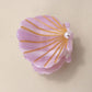 BEACH OCEAN CELLULOSE SEASHELL HAIR CLAW CLIPS | 40H782