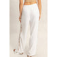 Lace Trim Wide Leg Pants