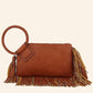 Fringe Cuff Clutch Tassel Wristlet Clutch Bag