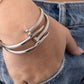 18K Gold PVD Stainless Steel Nail Bangle