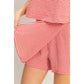 Gingham Checkered Sleeveless Top And Skort Set