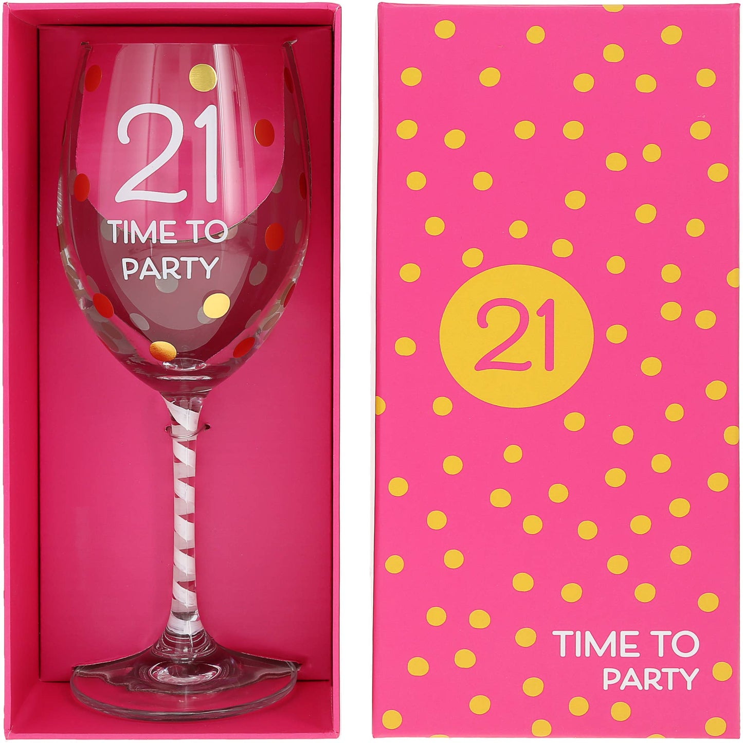 21 - Gift Boxed 16 oz Crystal Wine Glass