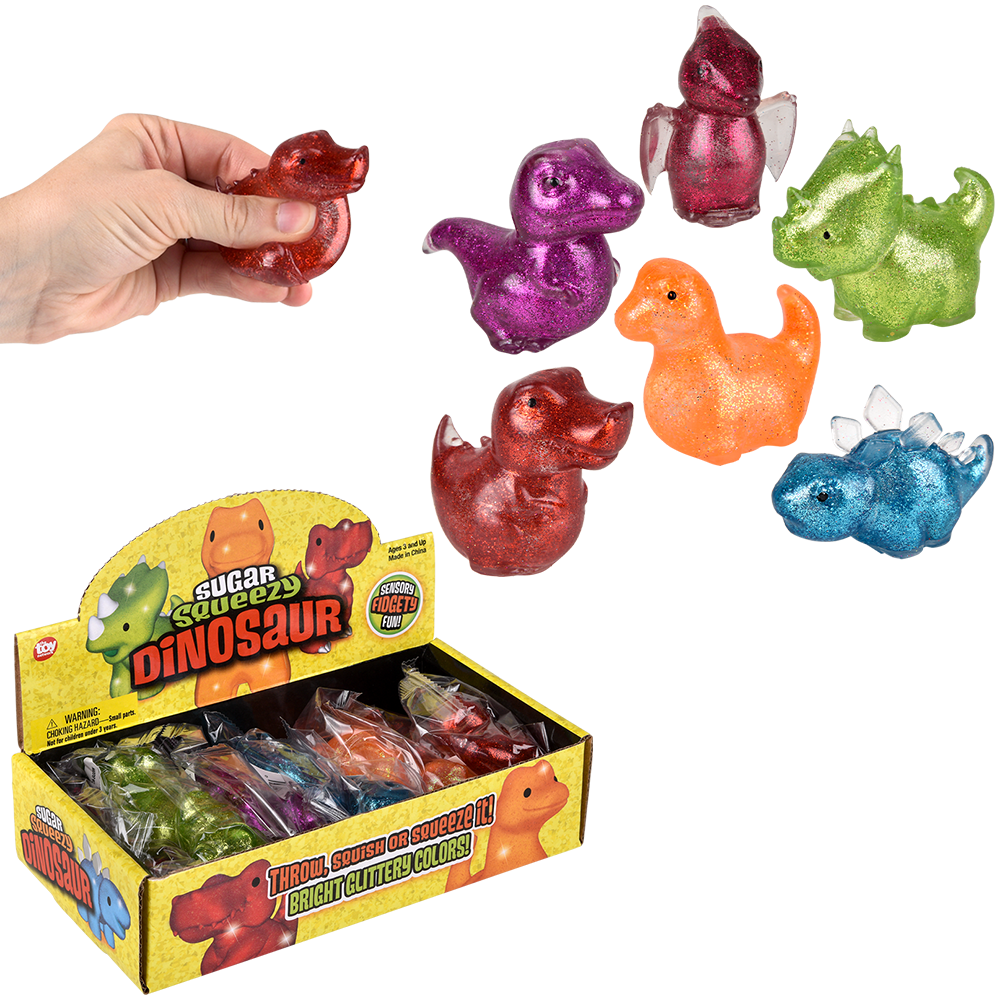 (T) 2"-2.5" SQUEEZY SUGAR DINOSAURS