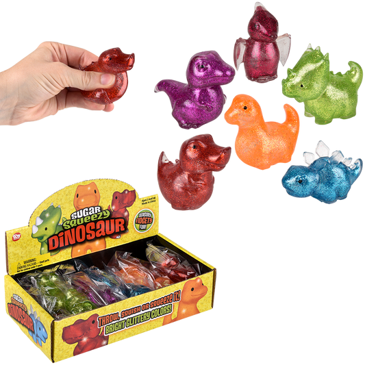 (T) 2"-2.5" SQUEEZY SUGAR DINOSAURS