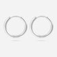 18K Gold PVD Stainless Steel Classic Hoop Huggie Earrings