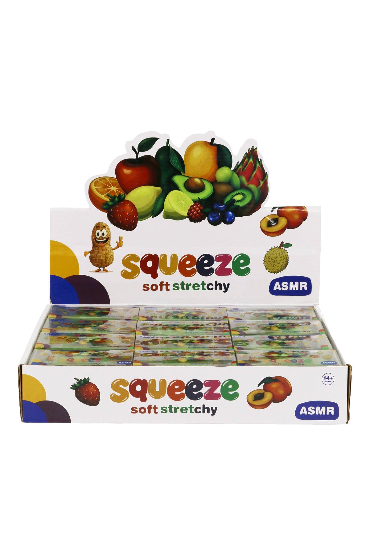 Color-Changing Mango Crunchy Bead Slime Filled TPR Squishy