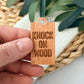 Knock On Wood Keychain