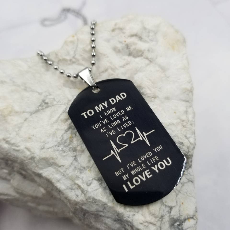 TO MY DAD I LOVE YOU Pendant Necklace