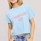 PUFF' Champagne Diet Graphic S/S Seamless Faux Crop