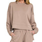 Scuba Sweatshirts & Shorts 2PC Set SI-27476 Zenana