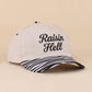 Raisin Hell Two Tone Snapback Hat Zenana Consgt.