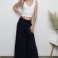 B3663-ASIS TIE WAIST WIDE LEG PANTS