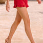 4th of July Soft Ruffle Hem Summer Shorts