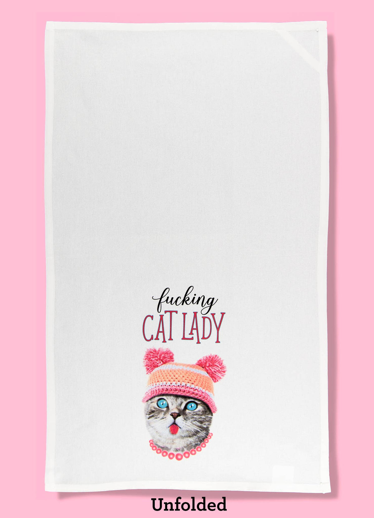Fucking Cat Lady Tea Towel Four Pack | Dishtowel