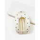 Polkadot Printed Oval Flat Hair Claw