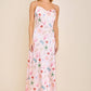 Seashell Coastal Print Slip Midi Dress