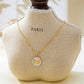 Paperclip Chain Butterfly Enamel Pendant Necklace | 80N93789