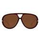 Retro Double Bridge Bold Fashion Aviator Sunglasses