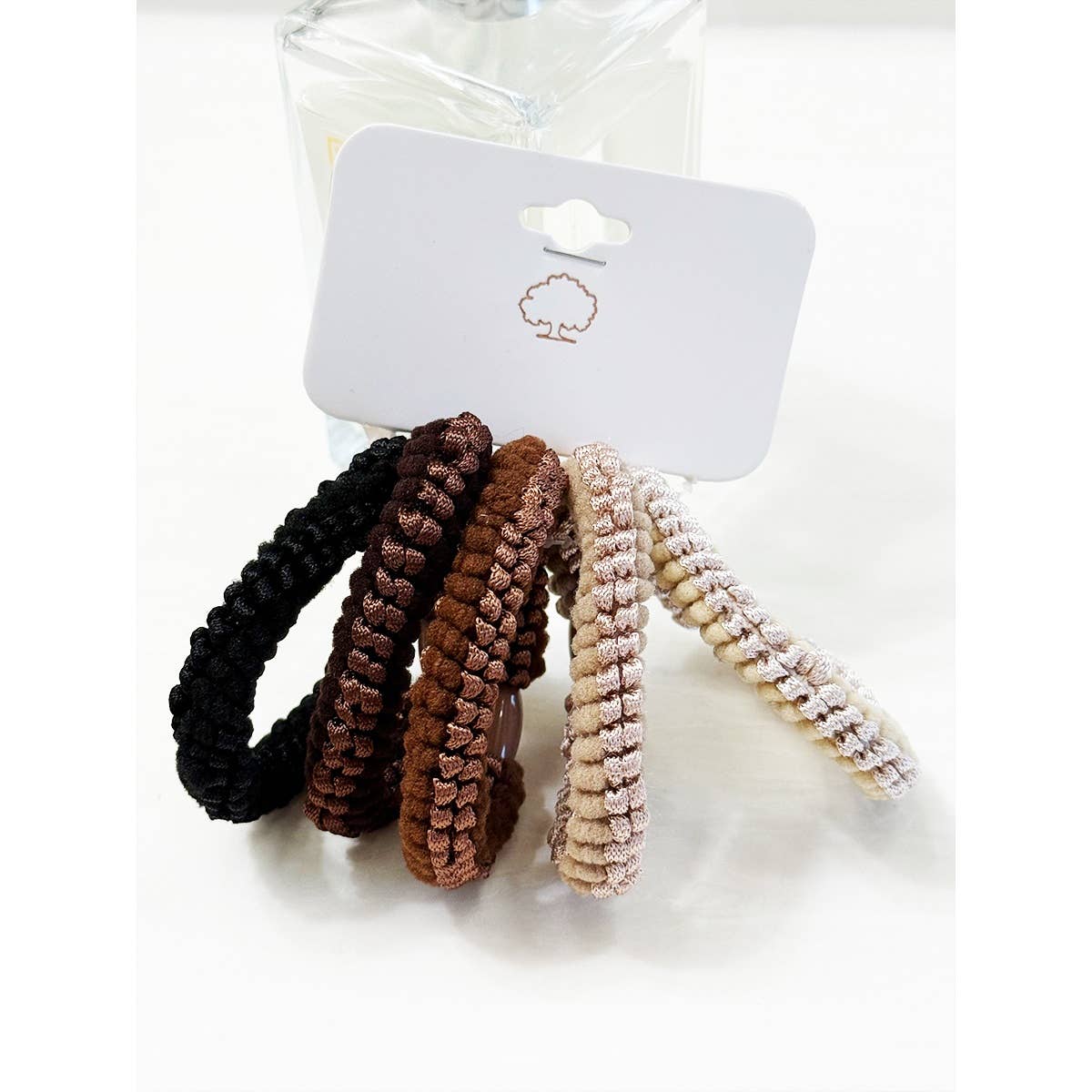 Brown Tone Multi Design Hair Ties