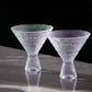 Clear Hobnail Martini Glasses - Set of 1 - (9oz)