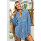 FRAYED VINTAGE WASHED WRINKLE SHIRT