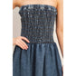 Strapless Snow-Wash Dress