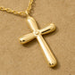 Gold Dipped Cross Pendant Necklace