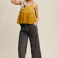 Wide-Leg Denim Drawstring Pants LP0256