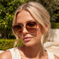 Cat Eye Double Bar Bridge Sunglasses