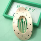 Jumbo Lay Flat Oval Hair Claw Clips Secure Styling | 40H1050