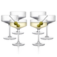 Clear Ribbed Martini Coupe Glass - 9.5oz (1pc) 6