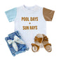 Pool Days + Sun Rays | Kids Summer Shirt