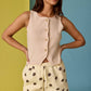 PT50333 Audrey Sleeveless Button Up Top