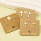 Gold Dipped Mini Cross Post Stud Earrings