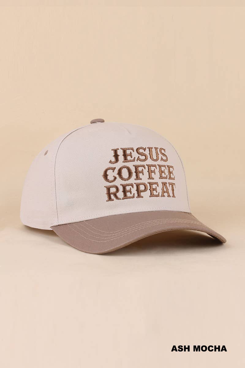 Coffee & Jesus Two Tone Cotton Hat