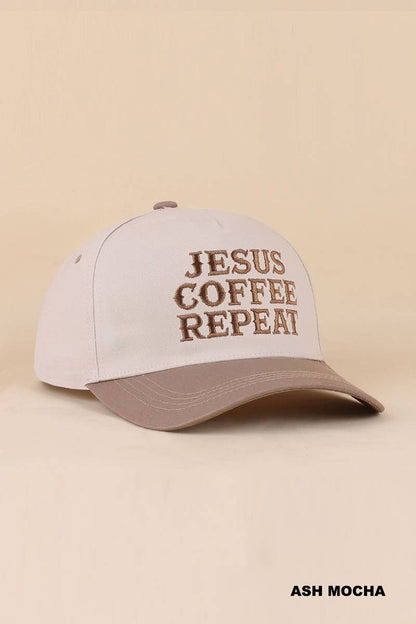 Coffee & Jesus Two Tone Cotton Hat