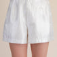 High Waist Glossy Fabric Shorts