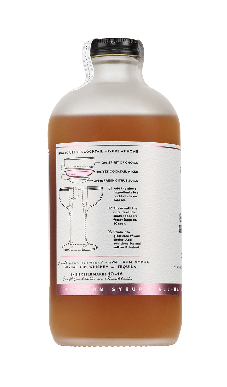 Sea Salted Grapefruit & Agave Cocktail Mixer