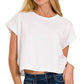 `".Cotton Short Sleeve Tee