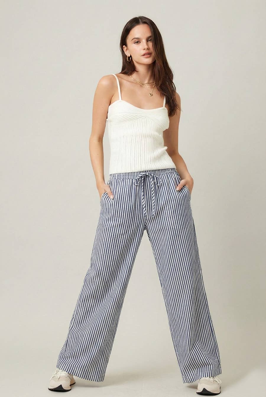 Striped Wide Leg Pants