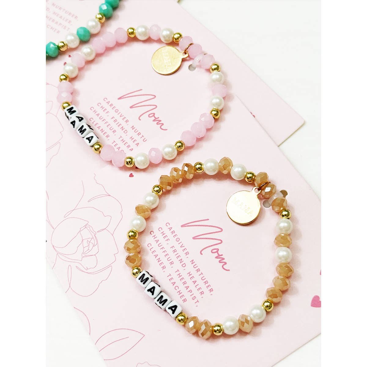 Mix Beads MAMA Inpirational Bracelet
