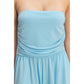 Strapless Shirred Waist Romper