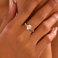 Baguette rhinestone cocktail eternity band Ring | 40R143