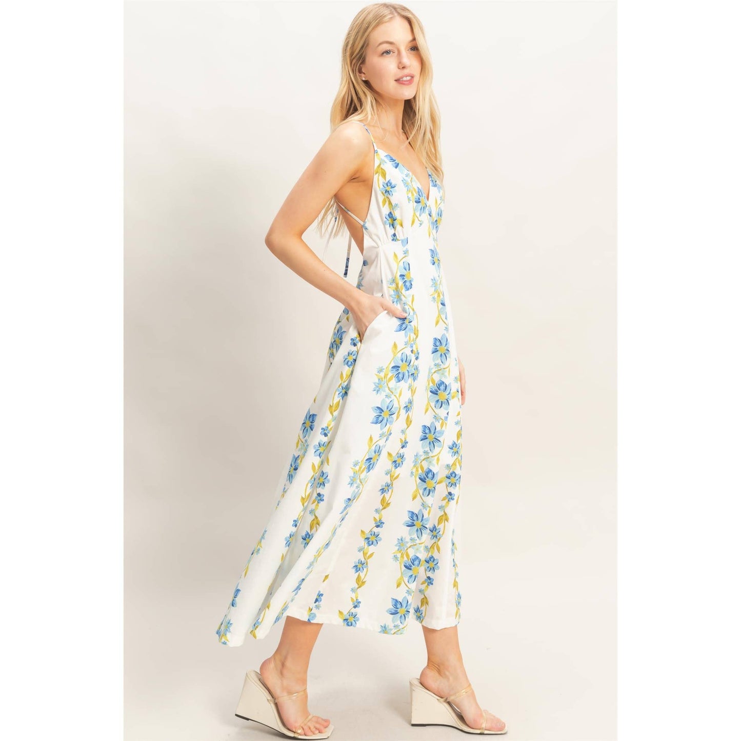 Floral V-Neck Cami Dress
