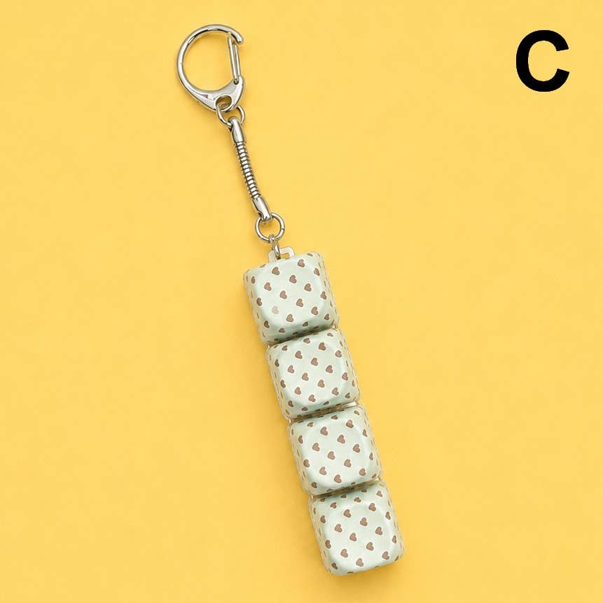 Printed Keyboard Fidget Stress Relief Keychain | 40KC205