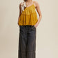 Wide-Leg Denim Drawstring Pants LP0256